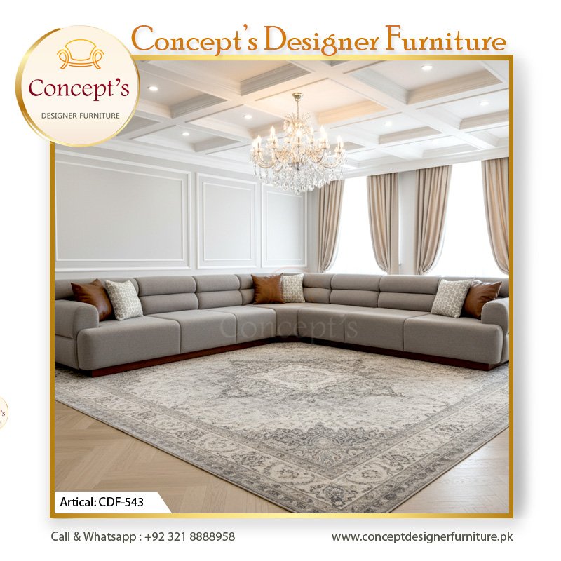 Infinity Curve L Shape Sofa Set